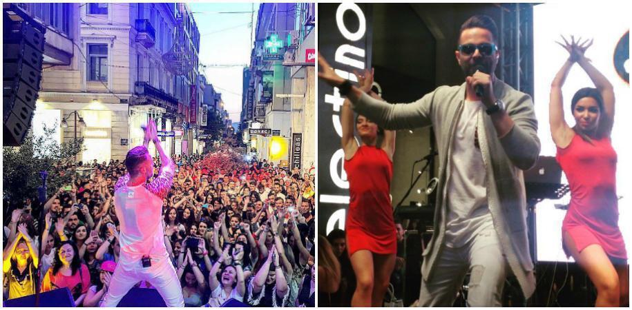 Λαμπερά εγκαίνια για τα OJO Sunglasses Catwalk στην Ερμού – Δείτε τι έγινε στη συναυλία του Ηλία Βρεττού (vids)
