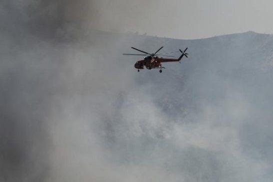 Συνετρίβη πυροσβεστικό ελικόπτερο Mi 8 με τριμελές πλήρωμα στη Σάμο
